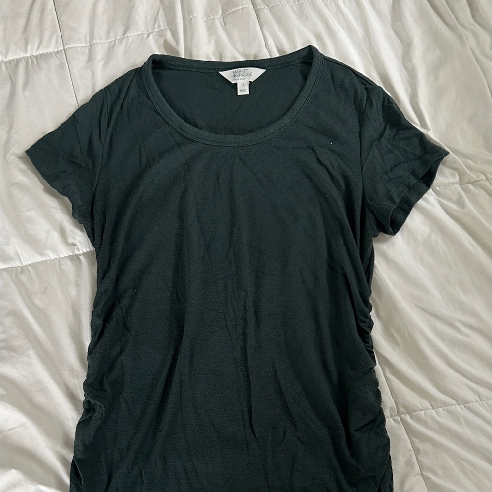 Market&Spruce Alma Short Sleeve Maternity Knit Top